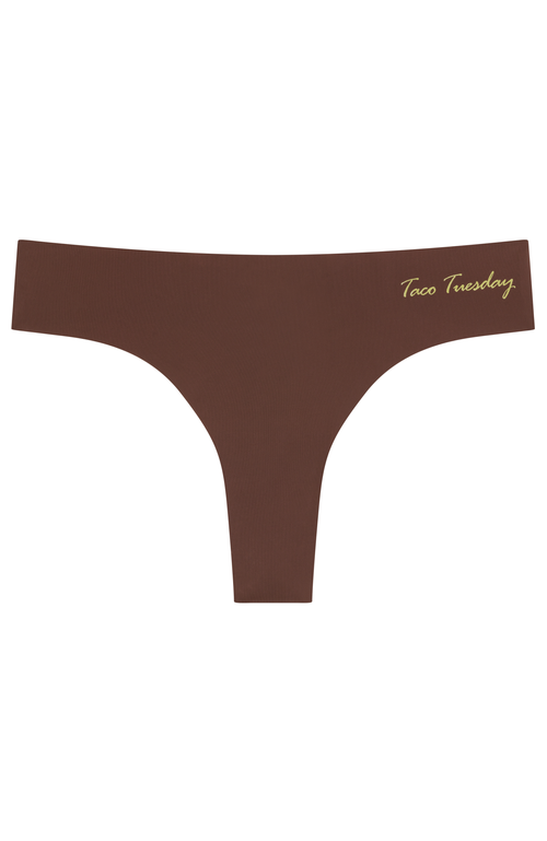 Uwila Warrior Days Of The Week Vip Thong In Chocolate