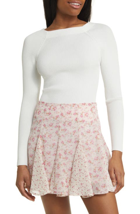 Open Back Rib Sweater