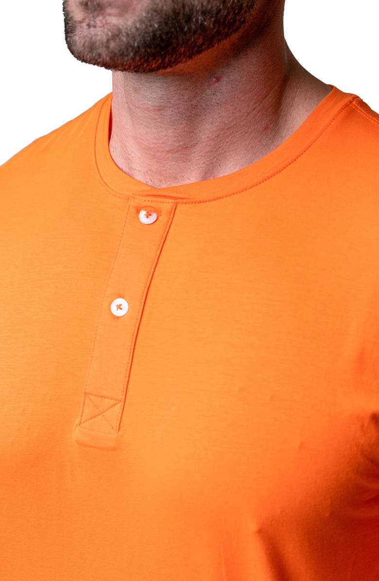 Maceoo Egyptian Cotton Henley, Alternate, color, Orange