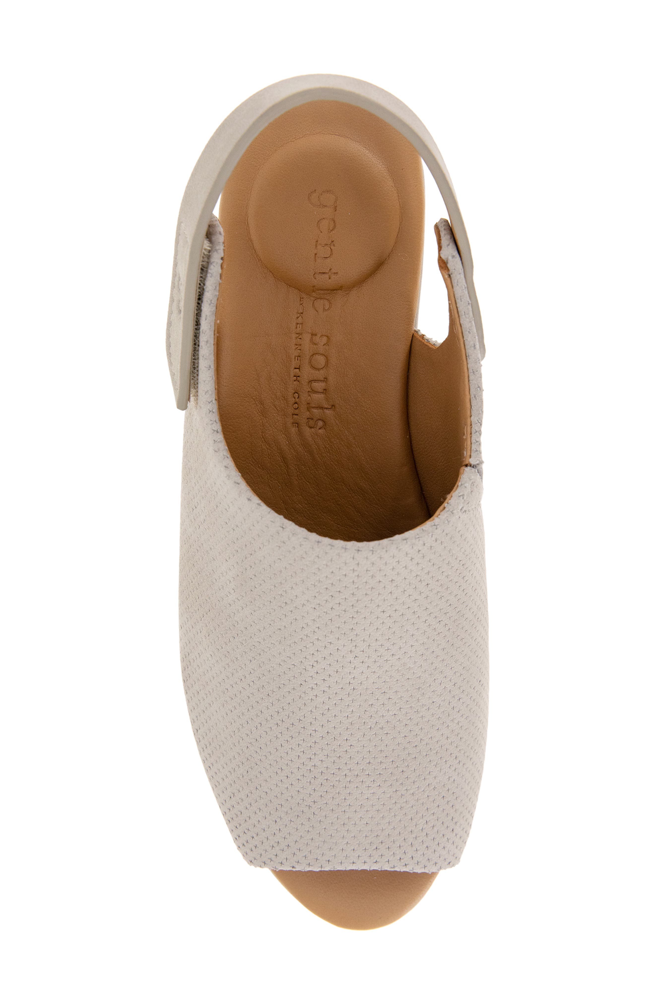Gentle Souls Nyssina Platform Slingback Sandal, Alternate, color, Mushroom Nubuck