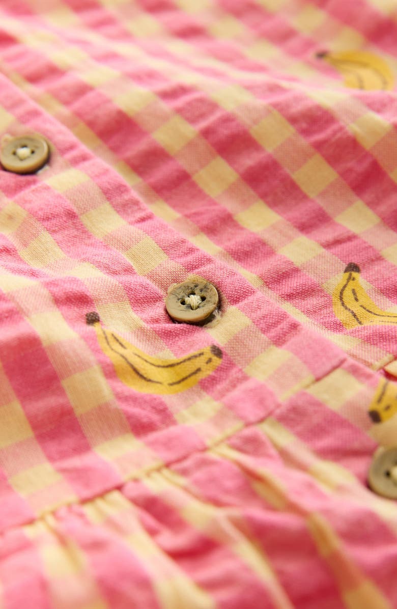 NEXT Kids' Gingham Cotton Romper, Alternate, color, Pink