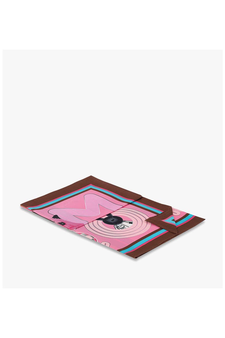 Character Disco Scarf in Organic Silk, Alternate, color, Soft Pink