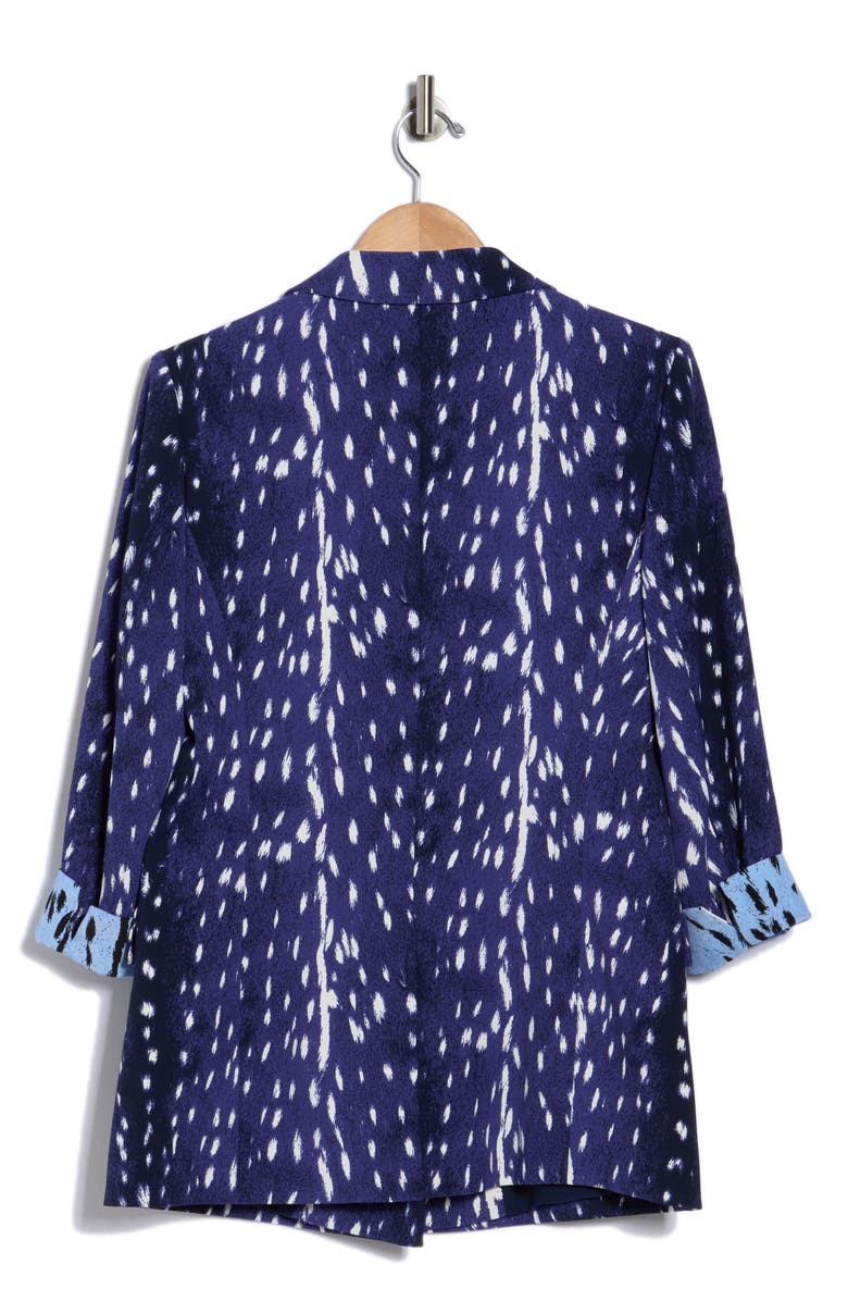 DVF Emiliano Jacket, Alternate, color, Fawn Perfect Navy