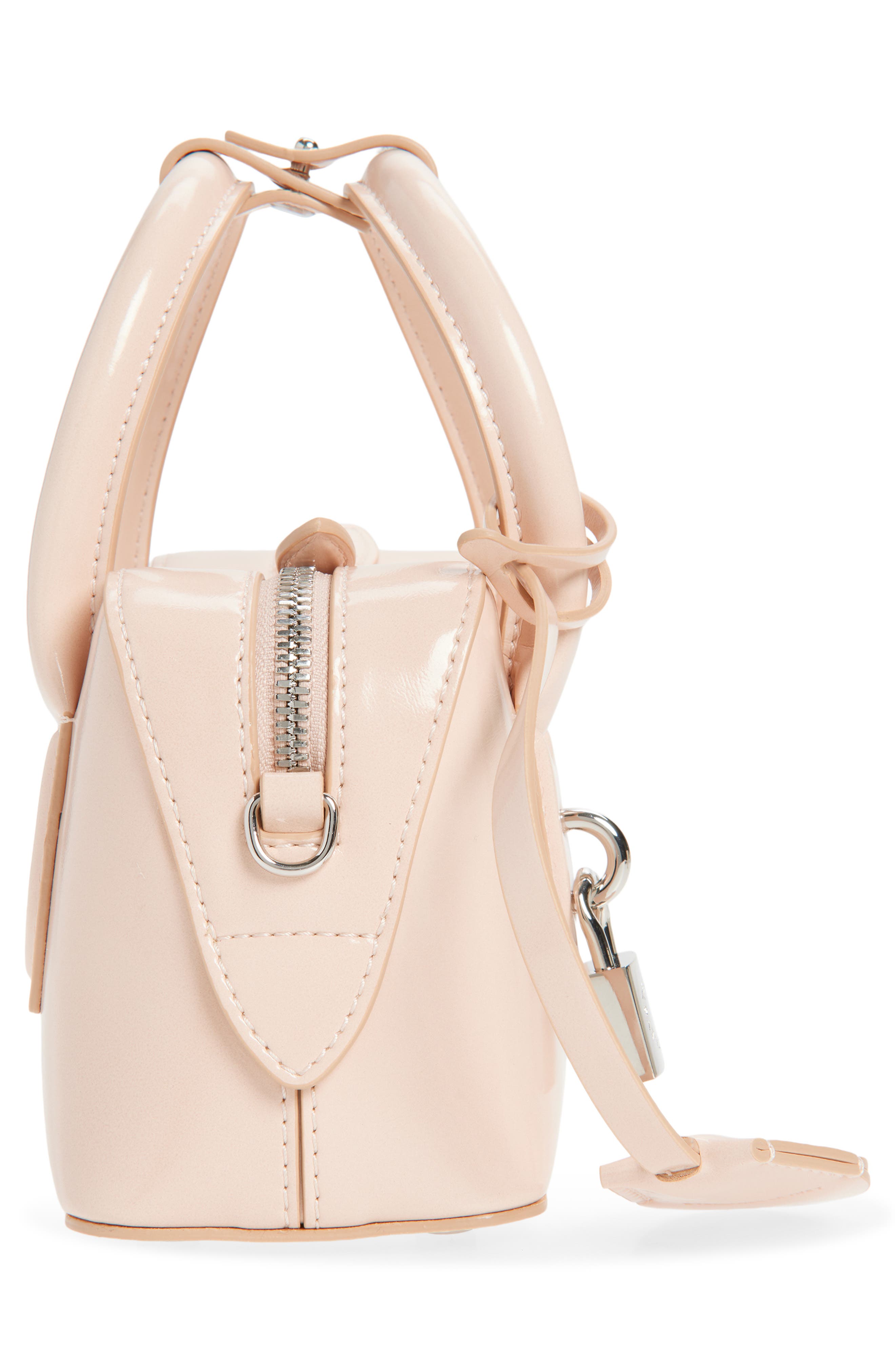 Stella McCartney Tiny Ryder Faux Leather Satchel, Alternate, color, Ballet Pink