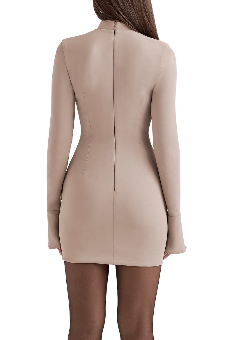 Mahalia Long Sleeve Minidress, Alternate, color, MOON ROCK
