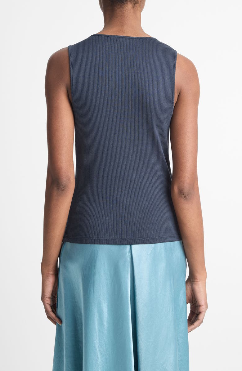 Vince Sleeveless Cotton Rib Shell, Alternate, color, 