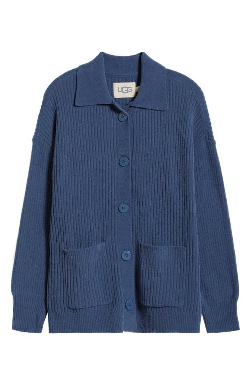 Ugg(r) Junipher Cozy Knit Lite Cardigan In Desert Blue