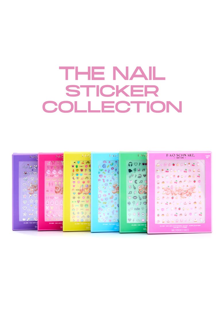 Kids' Sweetie Nail Stickers, Alternate, color, OPEN MISCELLANEOUS