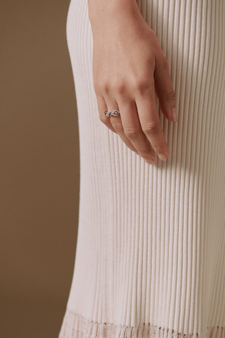 Ainslie Knot Ring, Alternate, color, 925 Recycled Sterling Silver