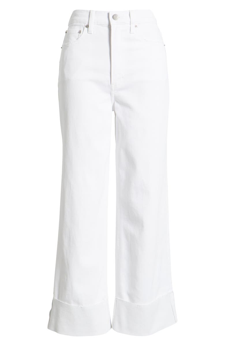Pistola Lana High Waist Crop Wide Leg Jeans, Main, color, Vivid White
