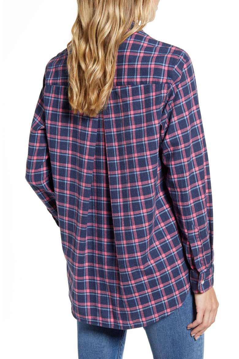 The Hero Feathered Flannel Shirt, Alternate, color, LESLIE