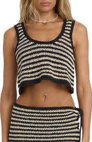 Billabong Laura Flip Tide Cotton Crop Cover-Up Tank