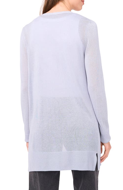 Halogenr Halogen(r) Side Slit Cardigan In Blue Fog