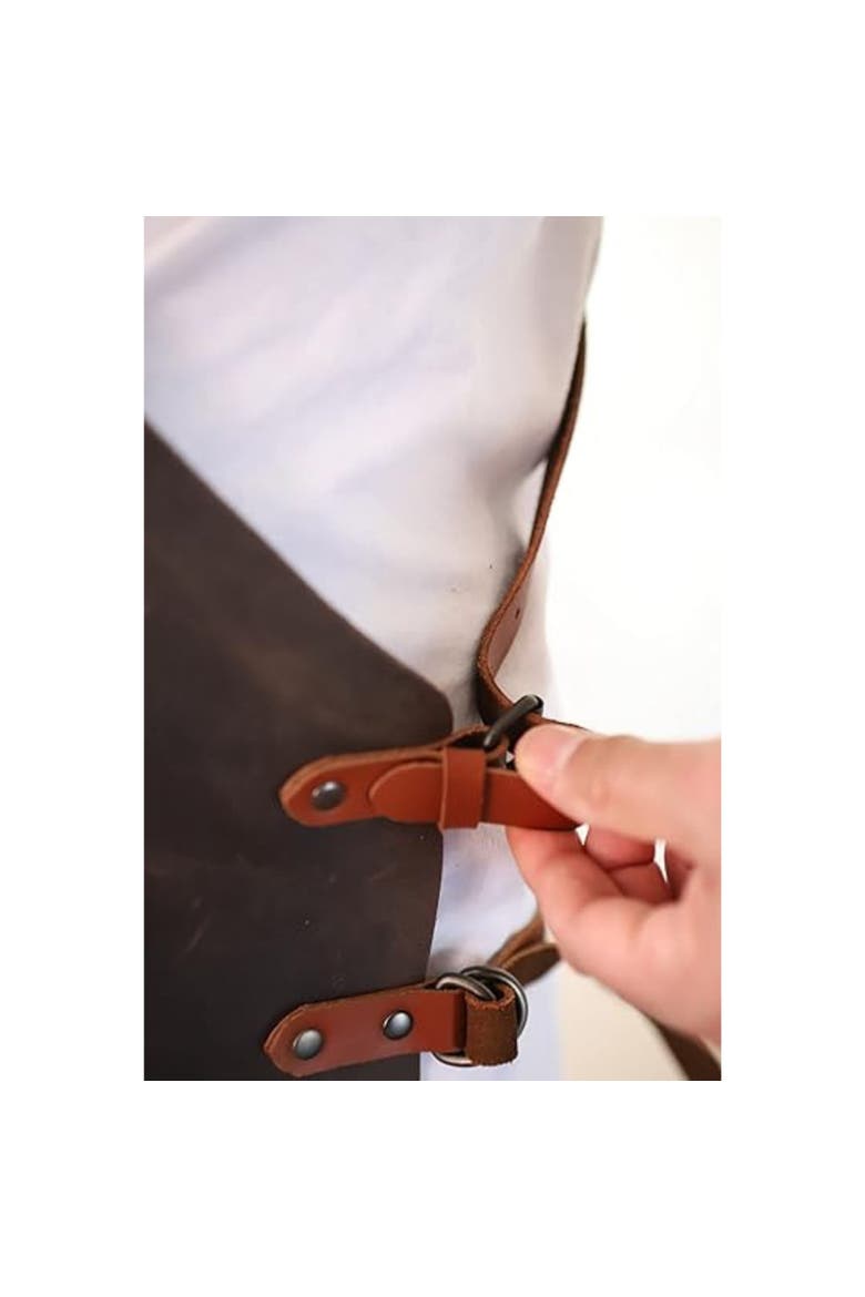 Work Apron, Alternate, color, Brown