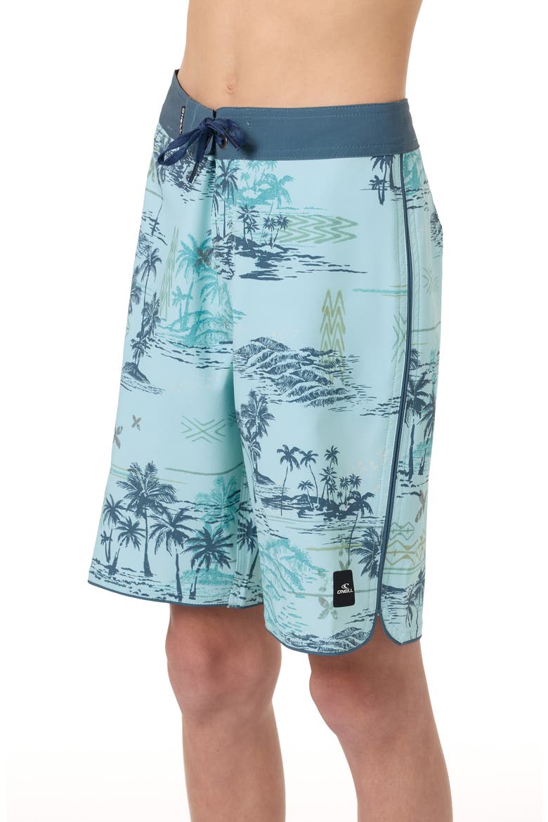 Kids' Hyperfreak Mysto Scallop Swim Trunks, Alternate, color, CANAL BLUE