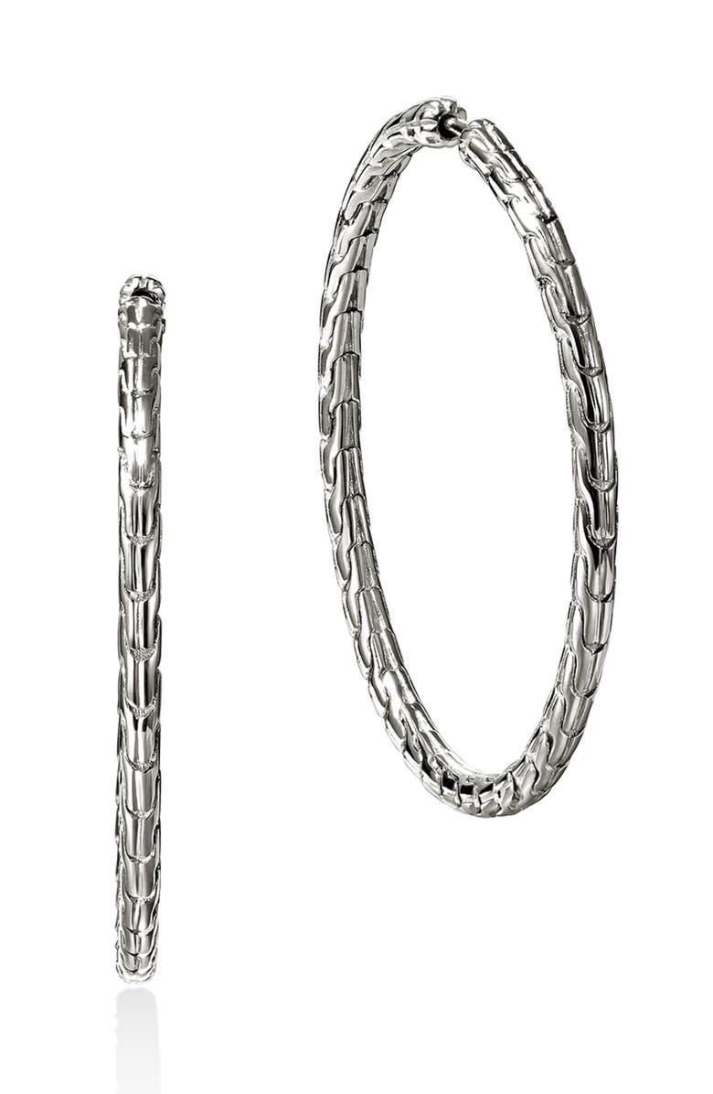 John Hardy JH Essential Hoop Earrings, Main, color, 