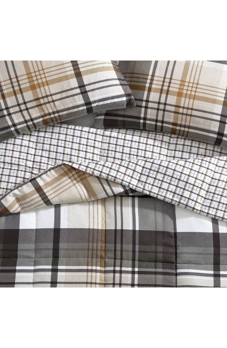 Eddie Bauer Normandy Plaid Comforter Set, Alternate, color, Black