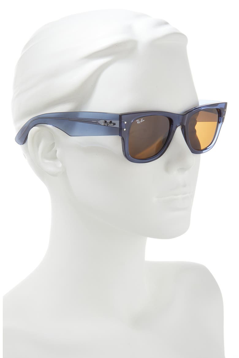 Mega Wayfarer 51mm Square Sunglasses, Alternate, color, BROWN