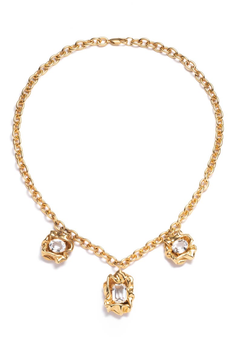 Lolita Charm Necklace, Main, color, GOLD - CRYSTAL