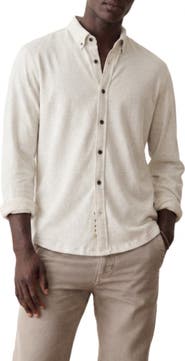 Marine Layer Luxe Jersey Organic Cotton Button-Up Shirt