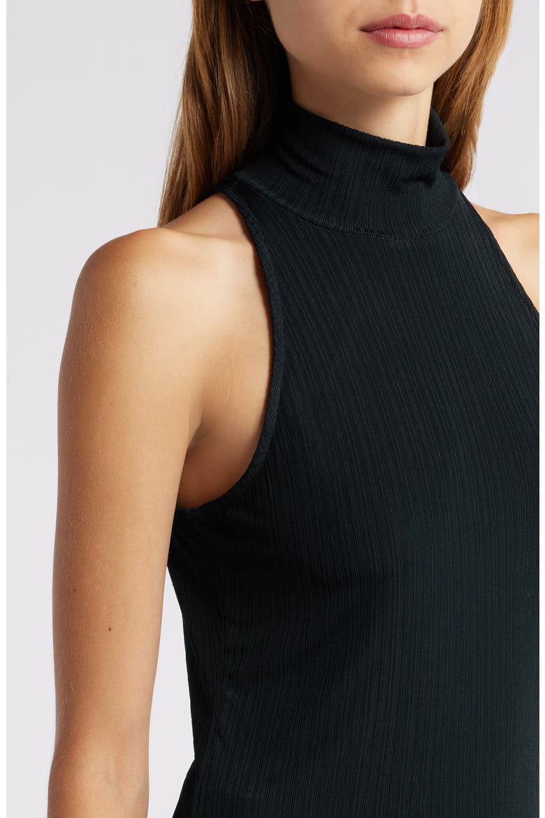 Momo Rib Turtleneck Tank, Alternate, color, BLACK