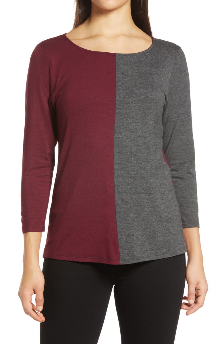 Loveappella Colorblock Top, Main, color, 