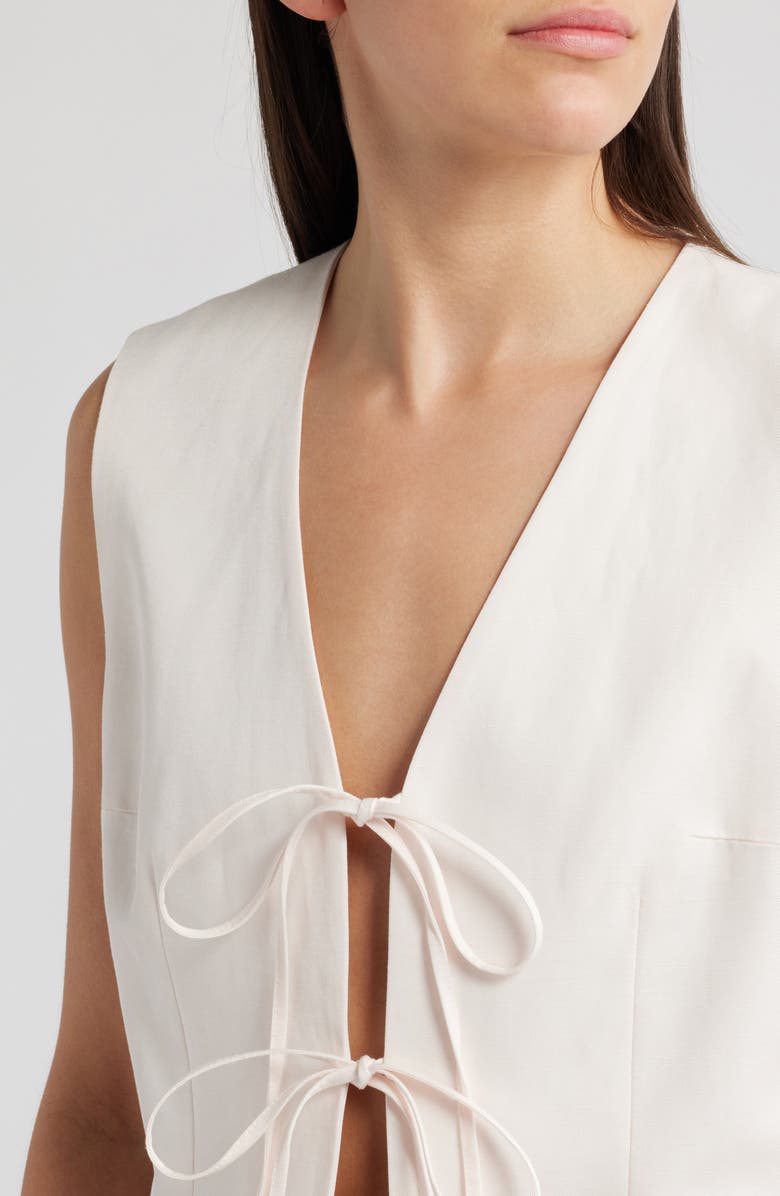 COS Sweetcorn Tie Closure Vest, Alternate, color, Pink Dusty Light