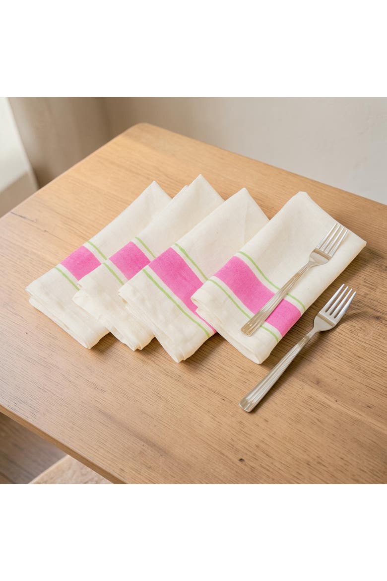 Taal Linen Napkins Set of 2, Alternate, color, Pink
