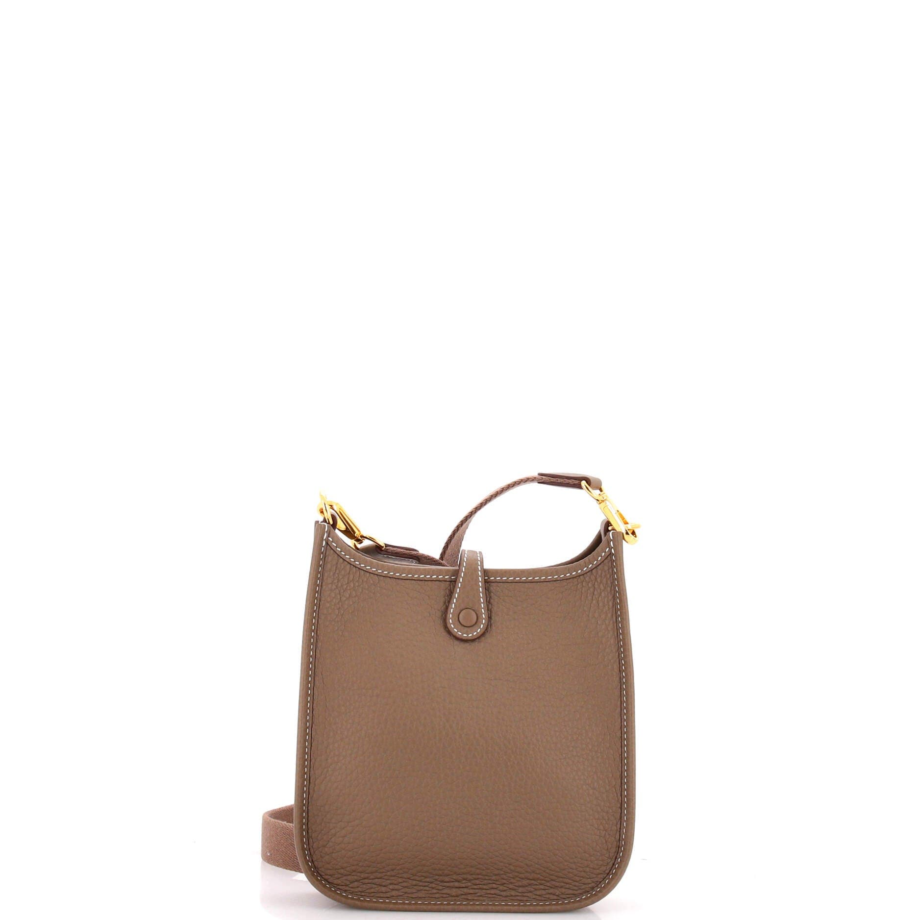 Pre-Owned Hermes Evelyne Bag Gen III Clemence TPM, Alternate, color, Etoupe