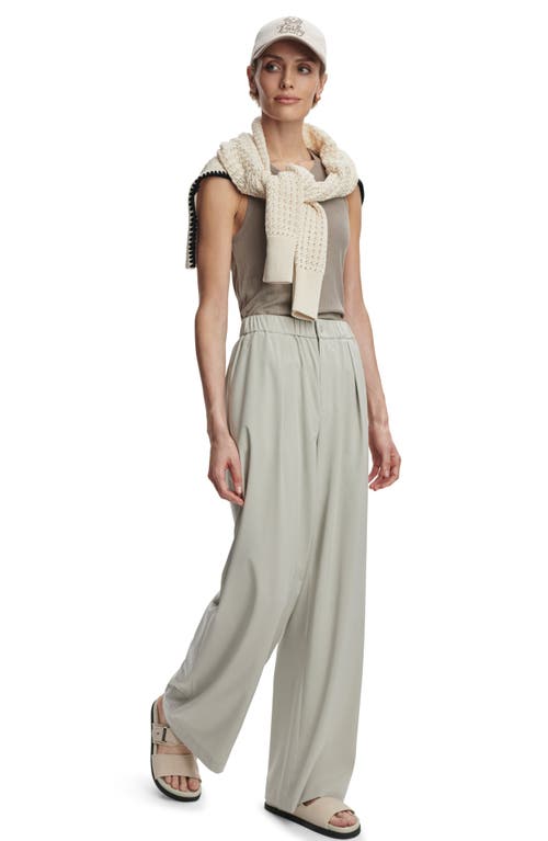 Varley Kayson Pleated Stretch Recycled Wide-leg Pants
