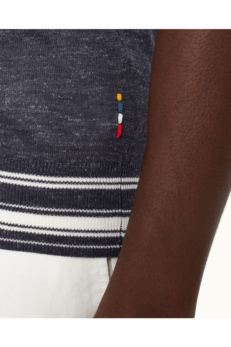 Horton Tipping Tailored-Fit Polo Shirt, Alternate, color, NIGHT IRIS/WHITE SAND