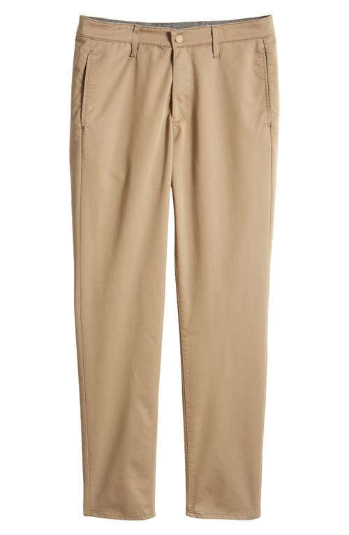 Ag Kullen Flat Front Cotton Blend Chinos In Honey Oak
