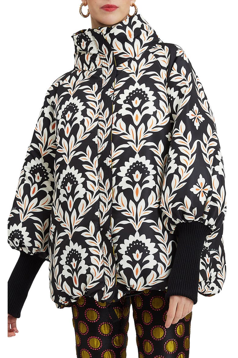 St. Moritz Reversible Jacket, Main, color, Jacquard Winter Sun Black