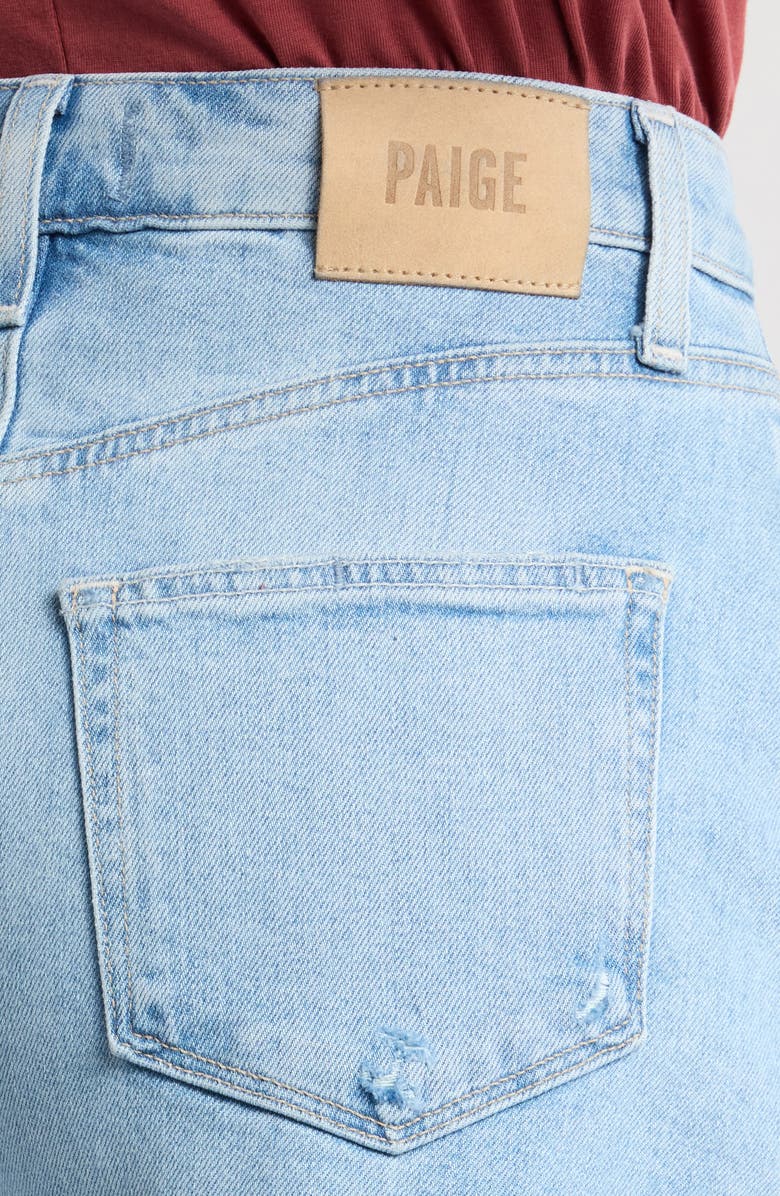 PAIGE Dani High Waist Distressed Denim Shorts, Alternate, color, Real Gone Distressed