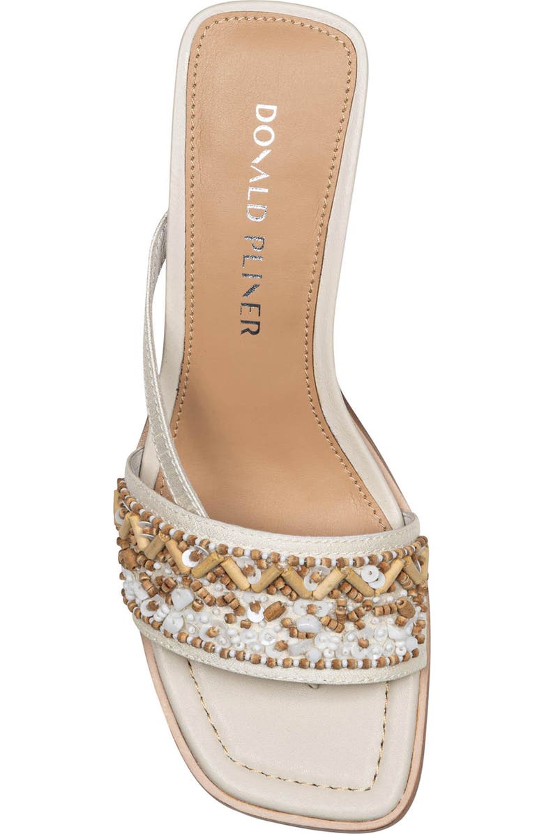 Donald Pliner Dhora Block Heel Sandal, Alternate, color, Natural/White