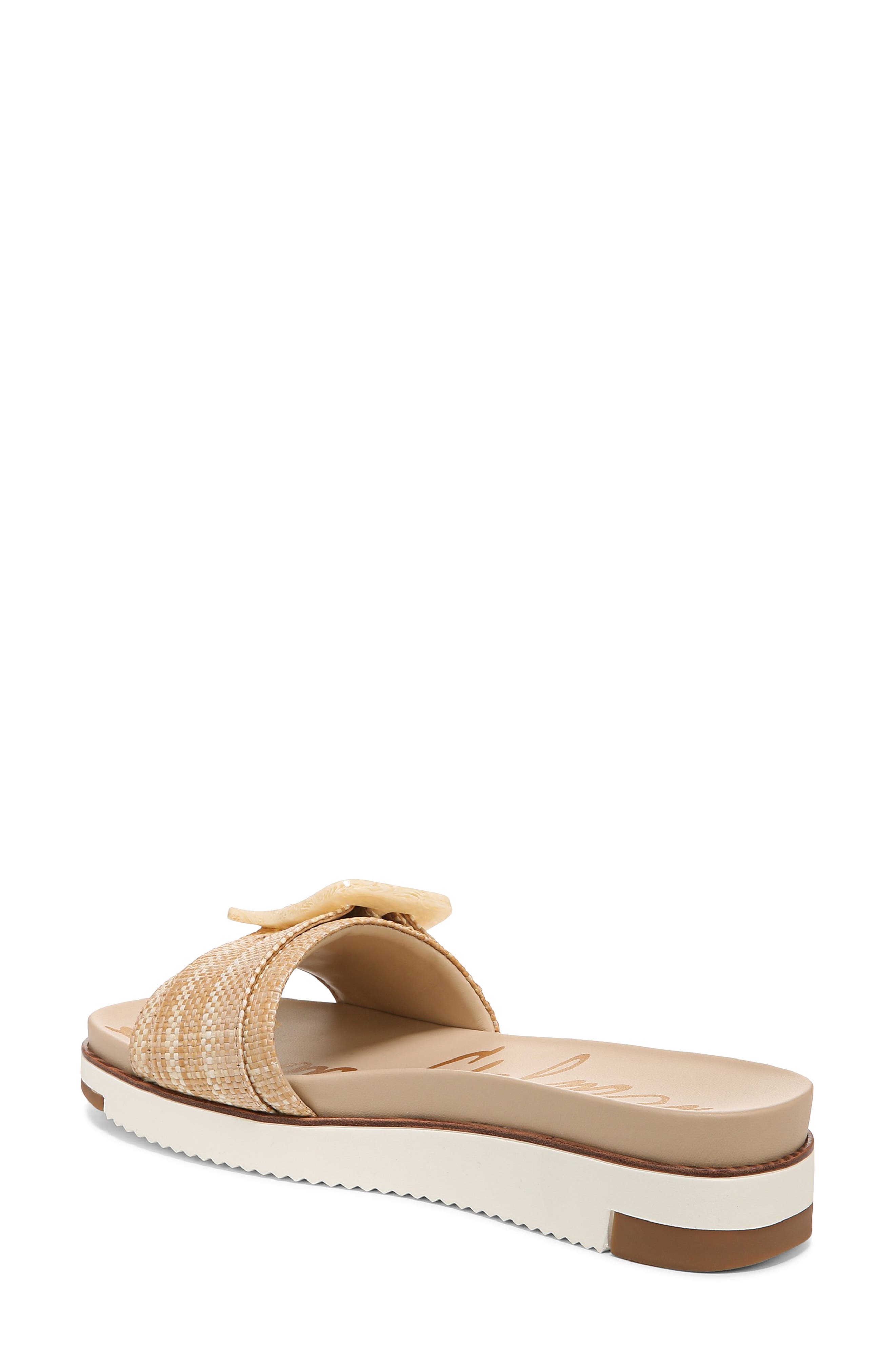 Ariane Platform Slide Sandal, Alternate, color, NATURAL