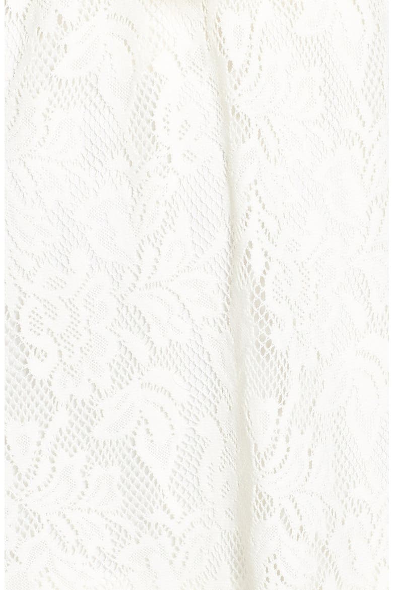 Crochet Trim Popover Lace Dress, Alternate, color, IVORY