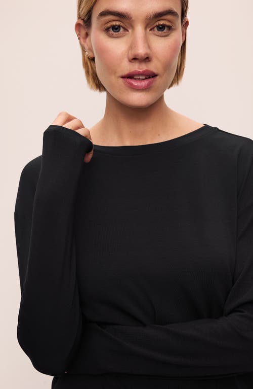 Eberjey Gisele Stretch Modal Pajama Top In Black
