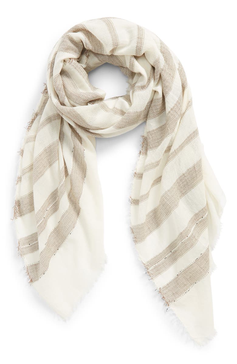 Sole Society Stripe Scarf, Main, color, 