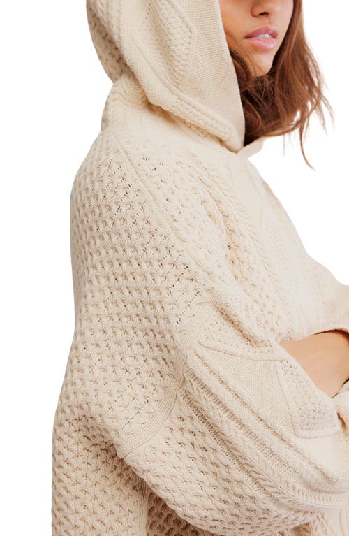 Free People Explorer Hooded Sweater In Neutral