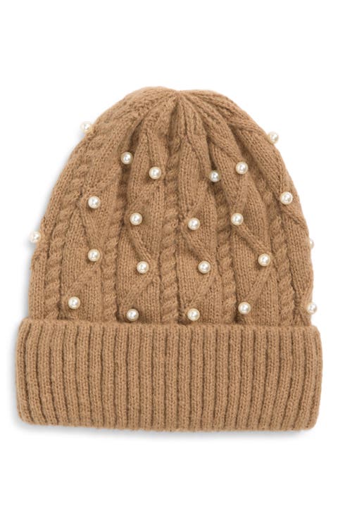 Kids' Faux Pearl Beanie