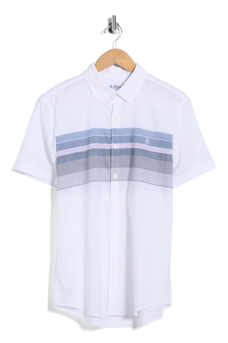 Lawn Cotton Button-Down Shirt, Alternate, color, BRIGHT WHITE