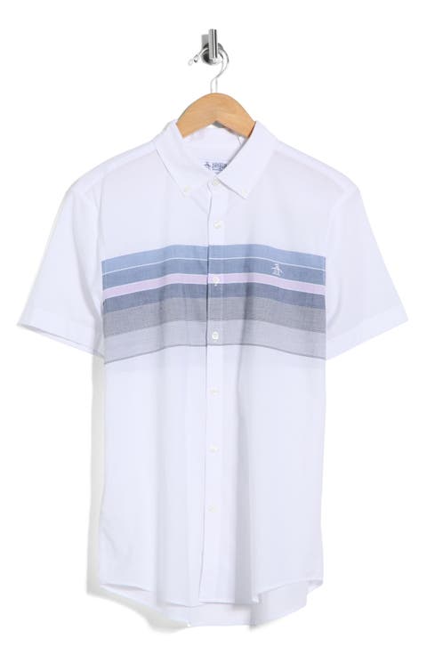 Lawn Cotton Button-Down Shirt