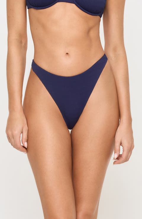Leilani Bitsy Pucker Textured Bikini Bottoms