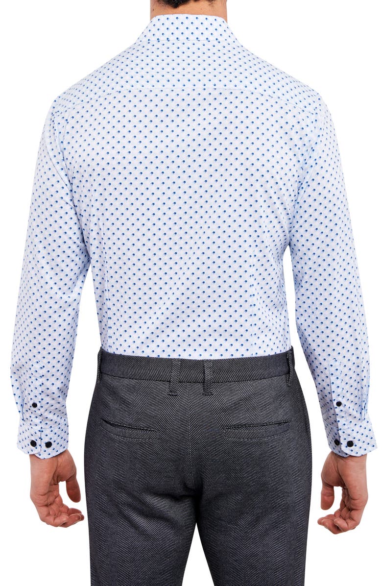 W.R.K Slim Fit Houndstooth Performance Stretch Dress Shirt, Alternate, color, 