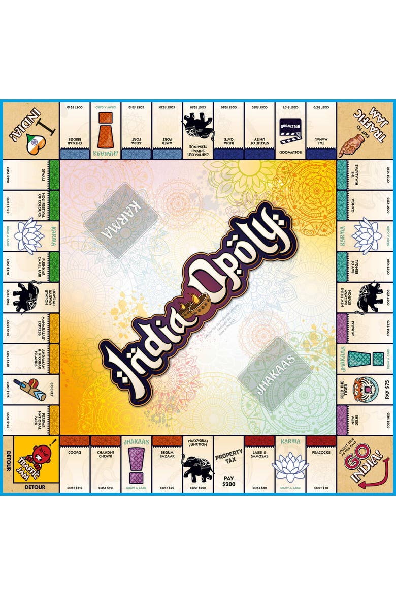 India Opoly Board Game, Alternate, color, Multicolored