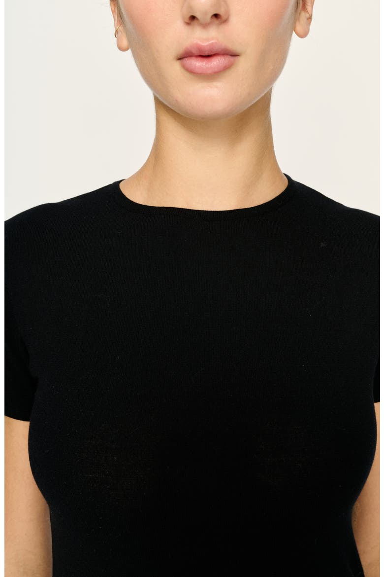 Instasculpt Knit Tee, Alternate, color, BLACK