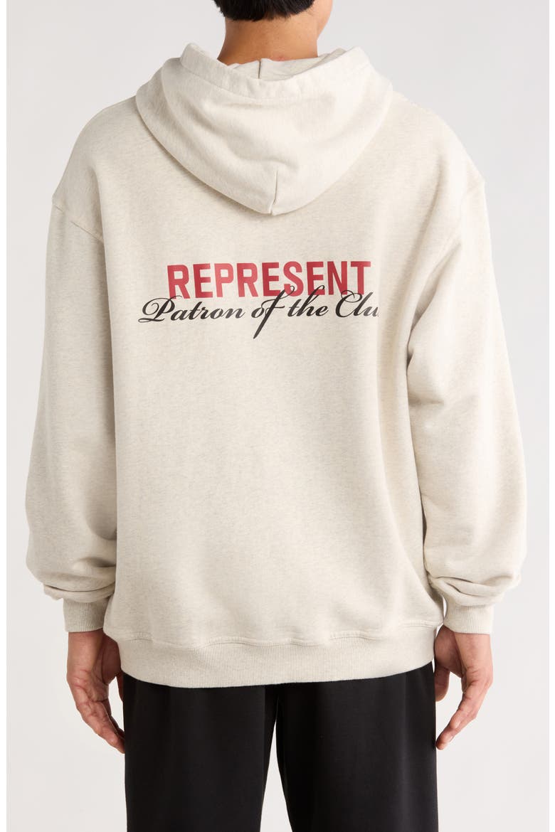Patron of the Club Graphic Hoodie, Alternate, color, CREAM MARL