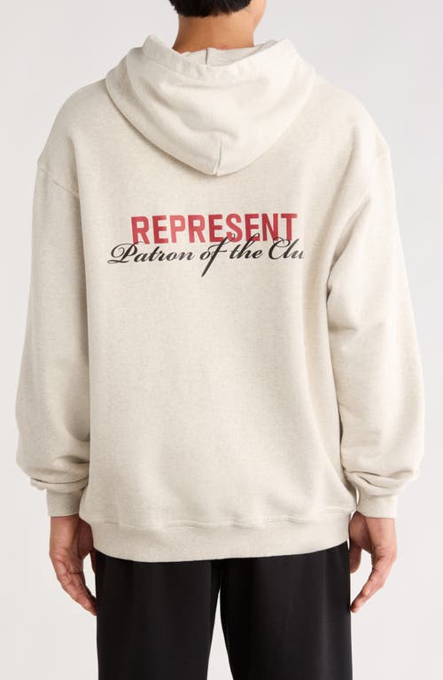 Represent Classic Hoodie With Front Kangaroo Pocket And Adjustable Drawstring In Neutral
