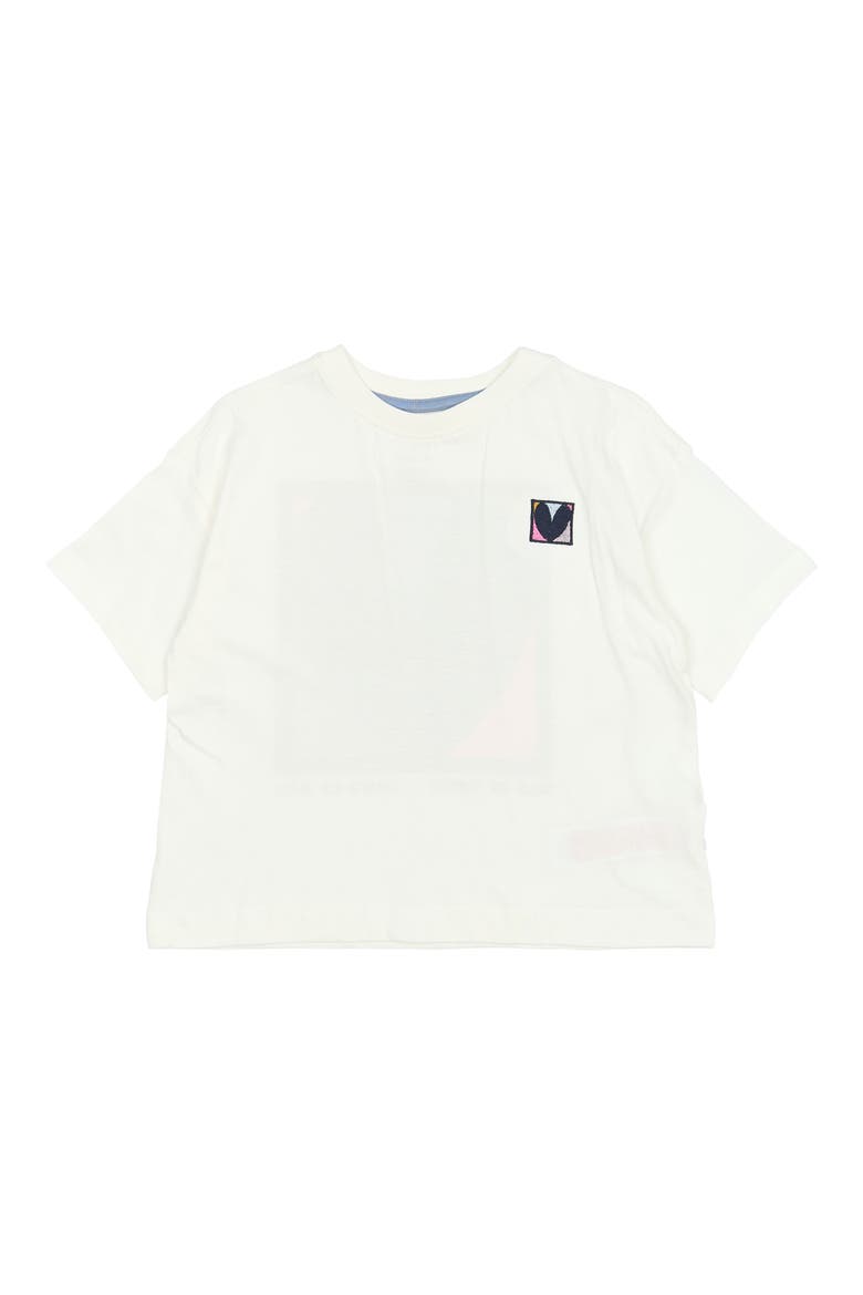 Kids' Perley Organic Cotton Graphic T-Shirt, Main, color, CLOUD DANCER
